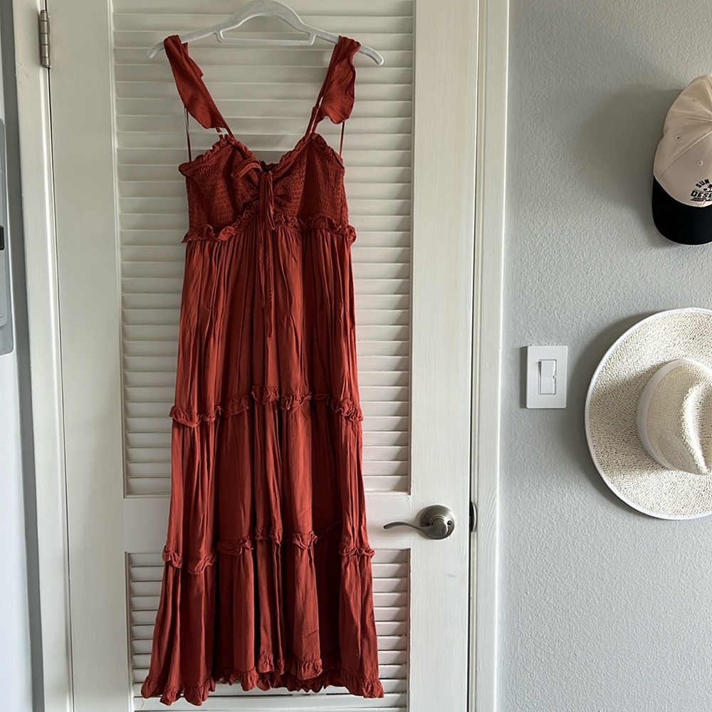 Burnt Orange Long Dress